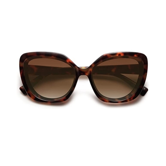 New Oversized Square Sunglasses Womens Vintage Shades Large Tortoise - Picture 2 of 7